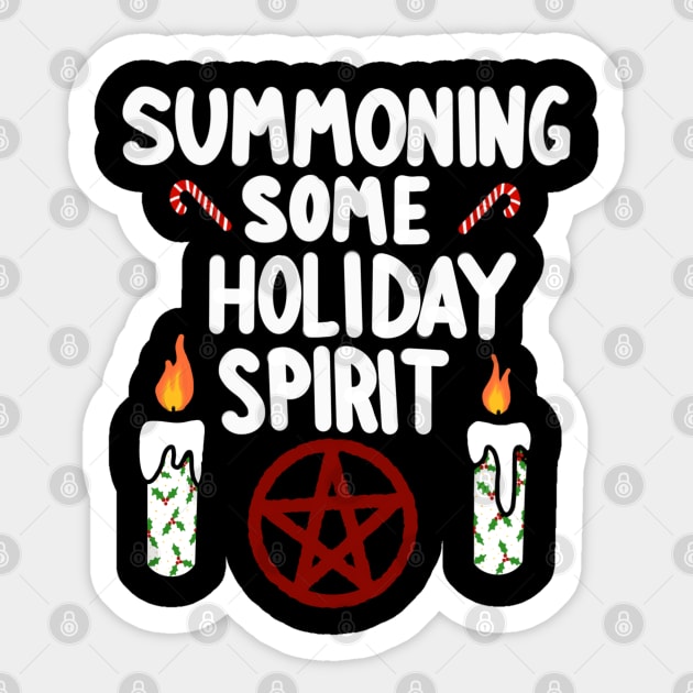 Summoning Holiday Spirit Sticker by Reiss's Pieces